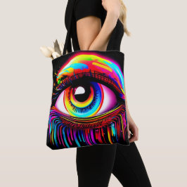 Vivid Neon Eye mit Melkfarben Tasche