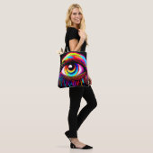 Vivid Neon Eye mit Melkfarben Tasche (Am Model)