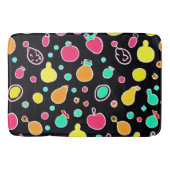 Vivid Neon Fruitful Pattern Badematte (Vorderseite)