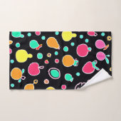Vivid Neon Fruitful Pattern Badhandtuch Set (Handtuch)