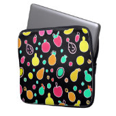Vivid Neon Fruitful Pattern Laptopschutzhülle (Vorderseite Links)