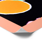 Vivid Neon Fruitful Pattern Poster (Ecke)