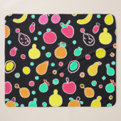 Vivid Neon Fruitful Pattern Sherpadecke (Vorderseite (Horizontal))