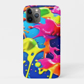 Vivid Neon Paint Spritzer Explosion Art Case-Mate iPhone Hülle (Rückseite)