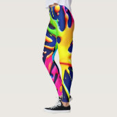 Vivid Neon Splashes Leggings (Links)