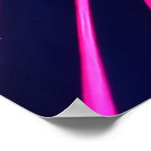 Vivid Neon Splashes Poster (Ecke)