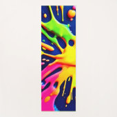 Vivid Neon Splashes Yogamatte (Vorderseite)