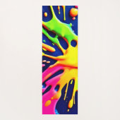 Vivid Neon Splashes Yogamatte (Rückseite)