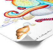 Vivid Octopoda Poster (Ecke)