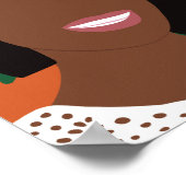 Vivid Orange Behielt Behaltend wachsen Poster (Ecke)