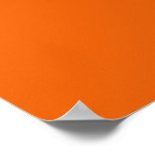 Vivid Orange Hintergrund Poster (Ecke)