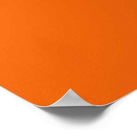 Vivid Orange Hintergrund Poster (Ecke)