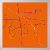 Vivid Orange Hintergrund Poster (Vorne)