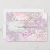 Vivid Orchid Birthday Party Invitation Einladung (Rückseite)