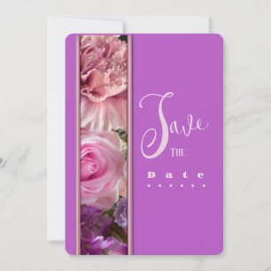 Vivid Orchid Save the Date Einladung