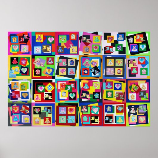 Vivid Origami Art Original Größe 20"x30" Poster (Vorne)