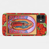 Vivid Our Lady of Guadalupe Hübsche Rose Case-Mate iPhone Hülle (Rückseite (Horizontal))