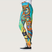 Vivid Owl Celestials: Wunder und Magie Leggings (Links)