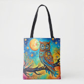 Vivid Owl Celestials: Wunder und Magie Tasche (Vorderseite)