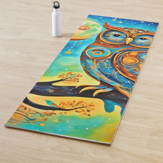 Vivid Owl Celestials: Wunder und Magie Yogamatte (Beispiel)