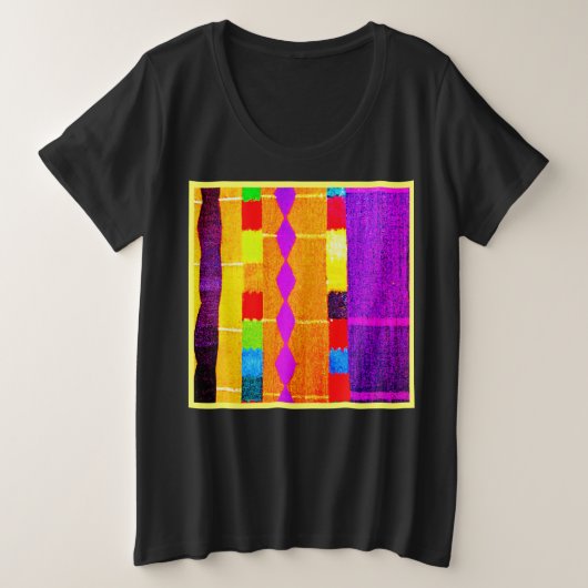 Vivid Palette Harmony Große Größe T-Shirt (Design vorne)
