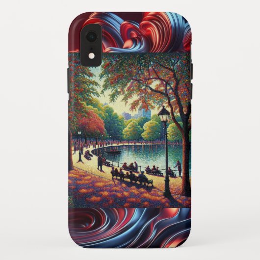 "Vivid Park: farbenfroher Hintergrund iPhone Case" Case-Mate iPhone Hülle (Rückseite)