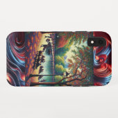 "Vivid Park: farbenfroher Hintergrund iPhone Case" Case-Mate iPhone Hülle (Rückseite (Horizontal))