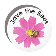 Vivid Pink Cosmos Blume Rette die Bienen