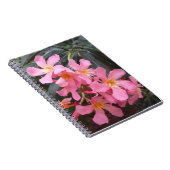 Vivid Pink Hawaiian Blume Foto Spiral Notebook Notizblock (Rechte Seite)