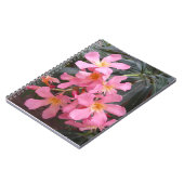 Vivid Pink Hawaiian Blume Foto Spiral Notebook Notizblock (Linke Seite)