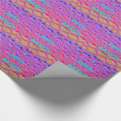 Vivid Pink I Liebe Brasilien. Geschenkpapier (Ecke)