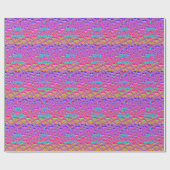 Vivid Pink I Liebe Brasilien. Geschenkpapier (Flach)