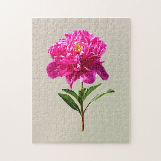 Vivid Pink Peony Puzzle (Vertikal)