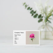 Vivid Pink Peony Visitenkarte (Stehend Vorderseite)