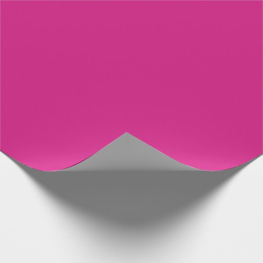 Vivid Pink Solid Color Geschenkpapier (Ecke)