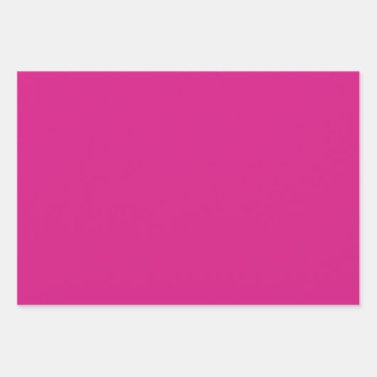 Vivid Pink Solid Color Geschenkpapier Set (Vorderseite)