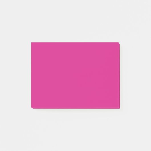 Vivid Pink Solid Color Post-it Klebezettel (Vorderseite)