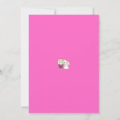 Vivid Pink Y2K Anime Gothic Cat Save the Date (Rückseite)