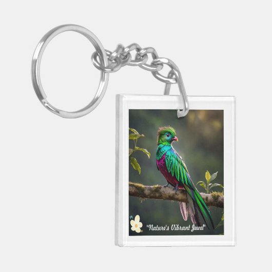 ‚Vivid Plume‘ Schlüsselanhänger (Vorderseite links)