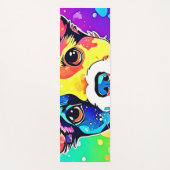 Vivid Puppy Vibes Art Design Yogamatte (Vorderseite)