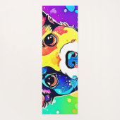 Vivid Puppy Vibes Art Design Yogamatte (Rückseite)