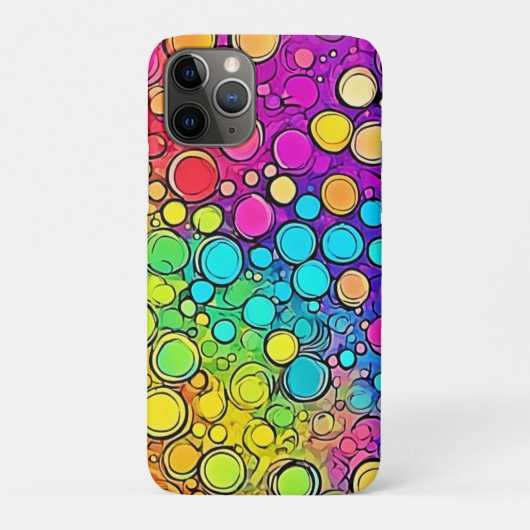 Vivid Rainbow Bubble Abstraction Case-Mate iPhone Hülle (Rückseite)
