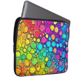 Vivid Rainbow Bubble Abstraction Laptopschutzhülle (Vorne Rechts)