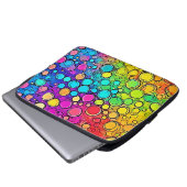 Vivid Rainbow Bubble Abstraction Laptopschutzhülle (Vorne Knopf)