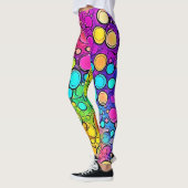 Vivid Rainbow Bubble Abstraction Leggings (Links)