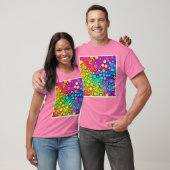 Vivid Rainbow Bubble Abstraction T-Shirt (Unisex)
