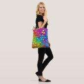 Vivid Rainbow Bubble Abstraction Tasche (Am Model)