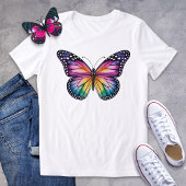 Vivid Rainbow Butterfly Tri-Blend Shirt