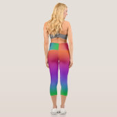 Vivid Rainbow Capri Leggings (Rückseite)