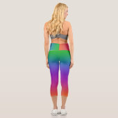 Vivid Rainbow Capri Leggings (Rückseite)